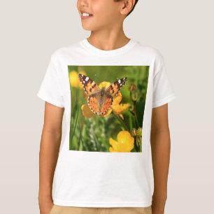 Gemalte Dame Butterfly T-Shirt