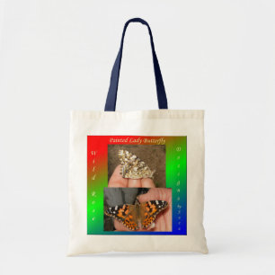 Gemalte Dame Butterfly Tragetasche