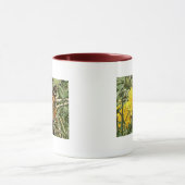 Gemalte Dame Tasse (Zentrum)