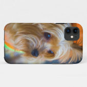 Gemalte Dame Yorkshire Terrier Case-Mate iPhone Hülle (Rückseite (Horizontal))