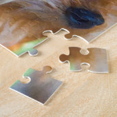 Gemalte Dame Yorkshire Terrier Puzzle (Seite)