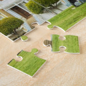 Gemalte Damen, viktorianische Häuser und Skyline Puzzle (Seite)