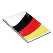 Gemalte deutsche Flagge Notizblock (Rechte Seite)