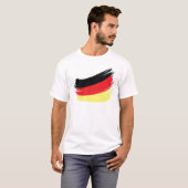 Gemalte deutsche Flagge T-Shirt (Vorne ganz)