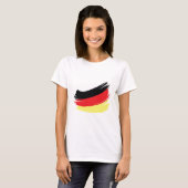 Gemalte deutsche Flagge T-Shirt (Vorne ganz)