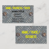 Gemalte Diamant-Platten-Visitenkarte Visitenkarte (Vorne/Hinten)