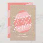 Gemalte Ei-Ostern-Grußkarte Einladung (Vorne/Hinten)