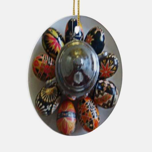 Gemalte Eier Keramik Ornament (Rechts)