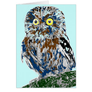 Gemalte Eule
