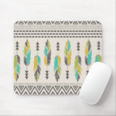 Gemalte Feder-Creme Mousepad (Mit Mouse)