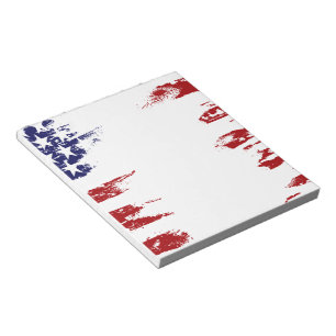 Gemalte Flagge Notizblock