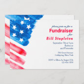 Gemalte Flaggen-politische Einladung (Vorne/Hinten)