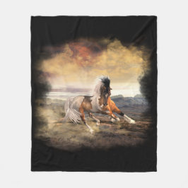 Gemalte Fleece-Decke der Wüsten-#2, Medium Fleecedecke