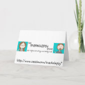 Gemalte Gerbera-Gänseblümchen Karte (Rückseite)