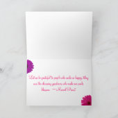 Gemalte Gerbera-Gänseblümchen Karte (Innenseite)