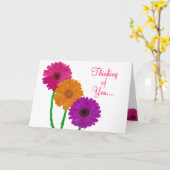 Gemalte Gerbera-Gänseblümchen Karte (Gelbe Blume)