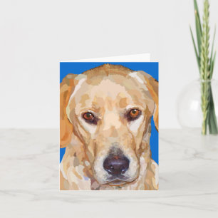 Gemalte Gruß-Karte Labrador retrievers "Reggie" Karte