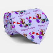 Gemalte Häschen-Eier Krawatte (Gerollt)