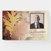 Gemalte Herbstlaube Feier der Lebensbeerdigung Banner (Horizontal)