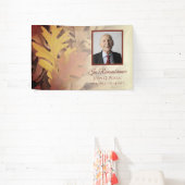 Gemalte Herbstlaube Feier der Lebensbeerdigung Banner (InSitu)