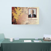 Gemalte Herbstlaube Feier der Lebensbeerdigung Banner (Messe)