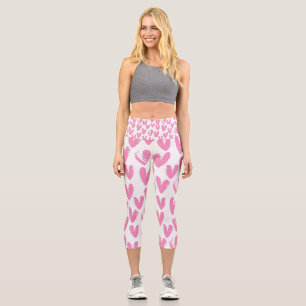 Gemalte Herzen Capri Leggings