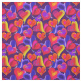 Gemalte Herzen und Herzen | Valentinstag Stoff (Muster)