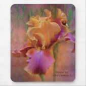 Gemalte Iris Mousepad (Vorne)