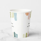 Gemalte Juwelen Wasserfarbe Personalisiert Pappbecher (Rechts)