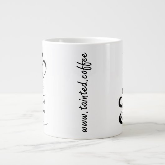 Gemalte Kaffee Riesen-Tasse Jumbo-Tasse (Vorderseite)