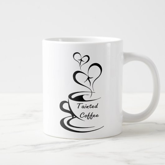 Gemalte Kaffee Riesen-Tasse Jumbo-Tasse (Rechts)