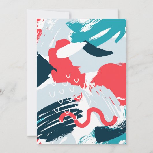 Gemalte karibische Hochzeits-Einladung Einladung (Rückseite)