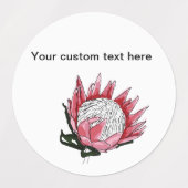 Gemalte King-Protea-Etiketten Etiketten (Design 1)