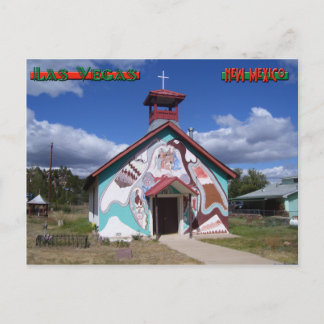 Gemalte Kirche, Montezuma New Mexico Postkarte
