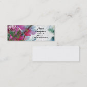 Gemalte kleine mit BlumenVisitenkarten Mini Visitenkarte (Vorne/Hinten)