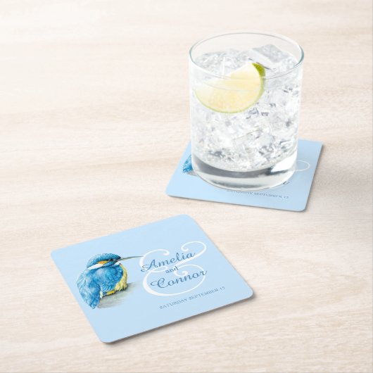 Gemalte kundenspezifische Hochzeit der Rechteckiger Pappuntersetzer (Vor Ort)