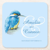 Gemalte kundenspezifische Hochzeit der Rechteckiger Pappuntersetzer (Vorderseite)