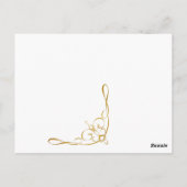 Gemalte Lavandula-Vera-Ruhe und -ruhe Postkarte (Rückseite)