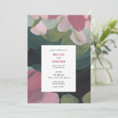 Gemalte Liebe Einladung zum Hochzeitsfeiern (Stehend Vorderseite)