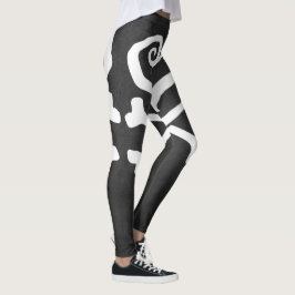 "Gemalte Liebe" Herz und Kreuz Leggings