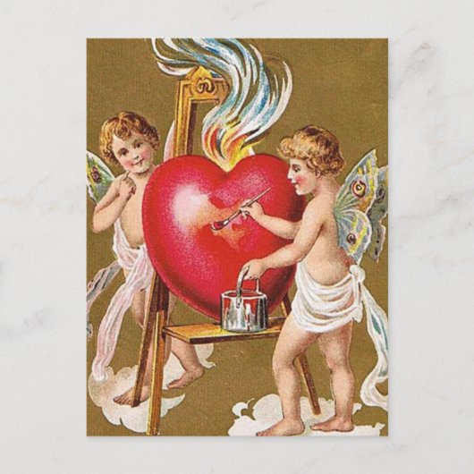 Gemalte Liebe Postkarte (Vorderseite)