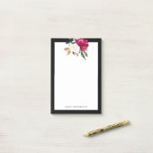 Gemalte Magnolie Post-it Klebezettel (Auf Schreibtisch)