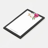 Gemalte Magnolie Post-it Klebezettel (angewinkelt)