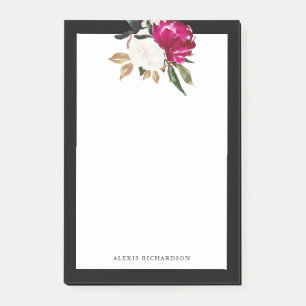 Gemalte Magnolie Post-it Klebezettel