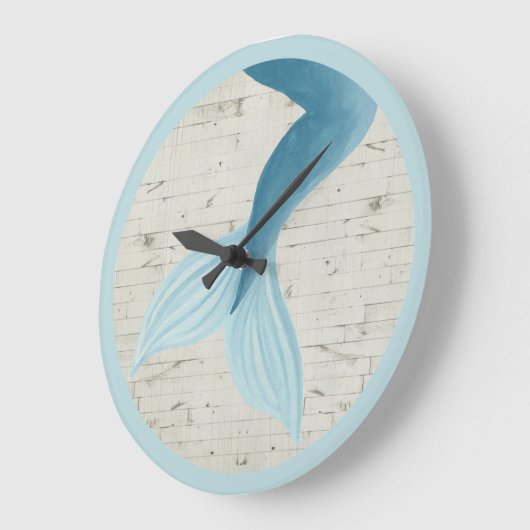 Gemalte Meerjungfrau-Sammlung Große Wanduhr (Winkel)