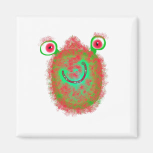 Gemalte Mikrobe Magnet