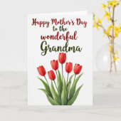 Gemalte Muttertags-Blumenkarte Karte (Gelbe Blume)