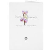 Gemalte Orchideen-Liebe-Karte (Hinten)