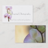 Gemalte Orchideen-Visitenkarte Visitenkarte (Vorne/Hinten)