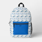 Gemalte Polka Dot Spots Personalisierter Name farb Bedruckter Rucksack (Vorderseite)